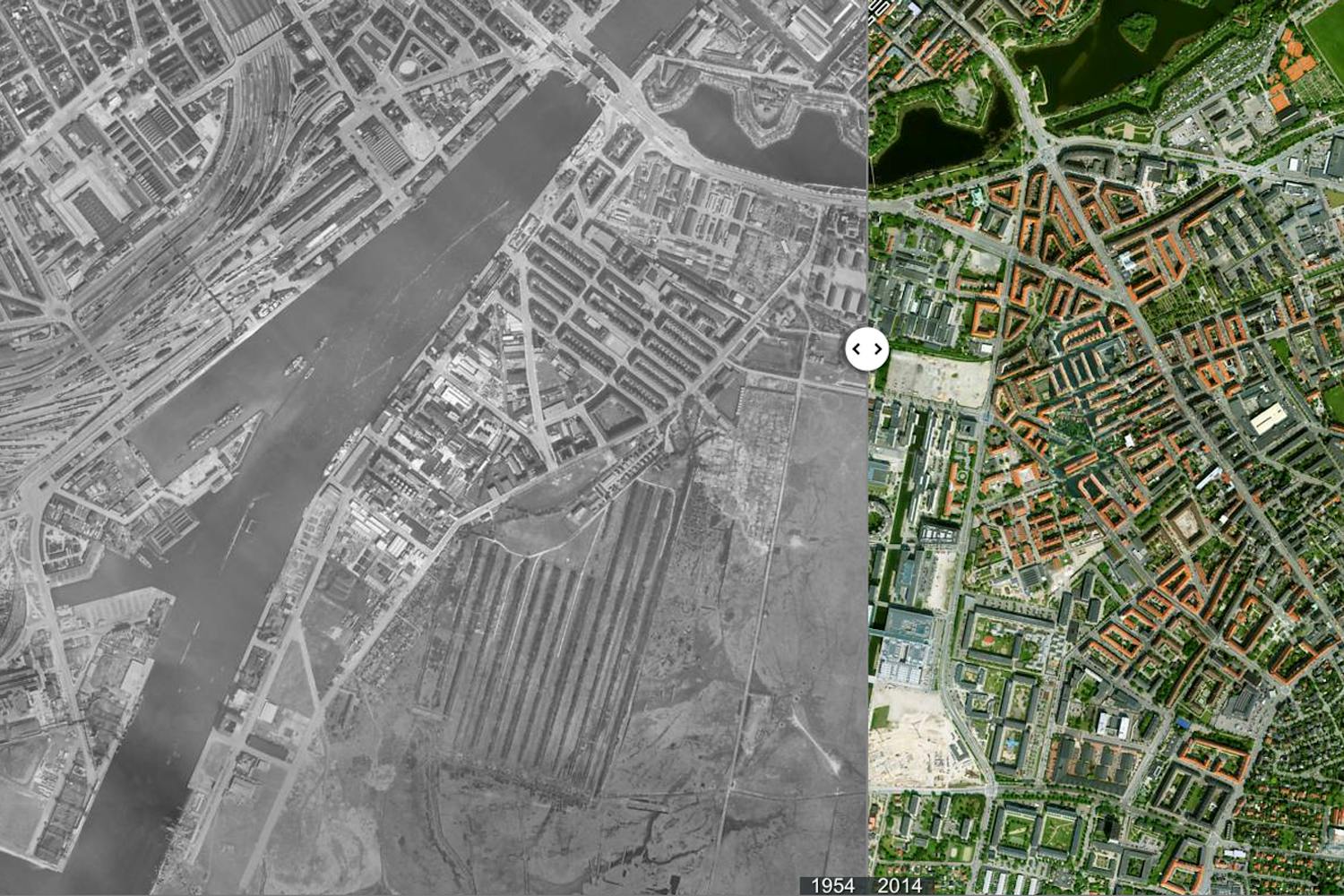 gamle luftfotografier Danmark